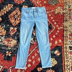 Madewell 9” high rise skinny crop, size 27.